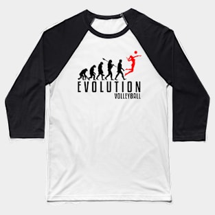 Volleyball Evolution Baseball T-Shirt